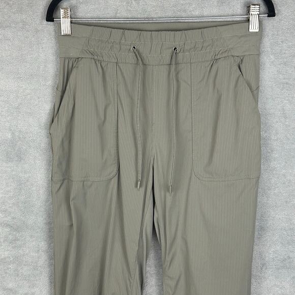 Lululemon Beyond The Studio Crop Pants Womens 8 Grey Sage Comfort Active Casual - Picture 2 of 13
